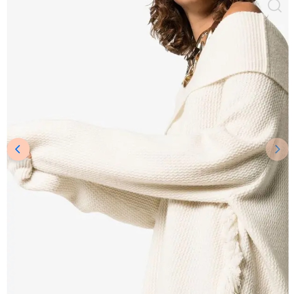 Authentic! Stella McCartney Off the shoulder fringe sweater